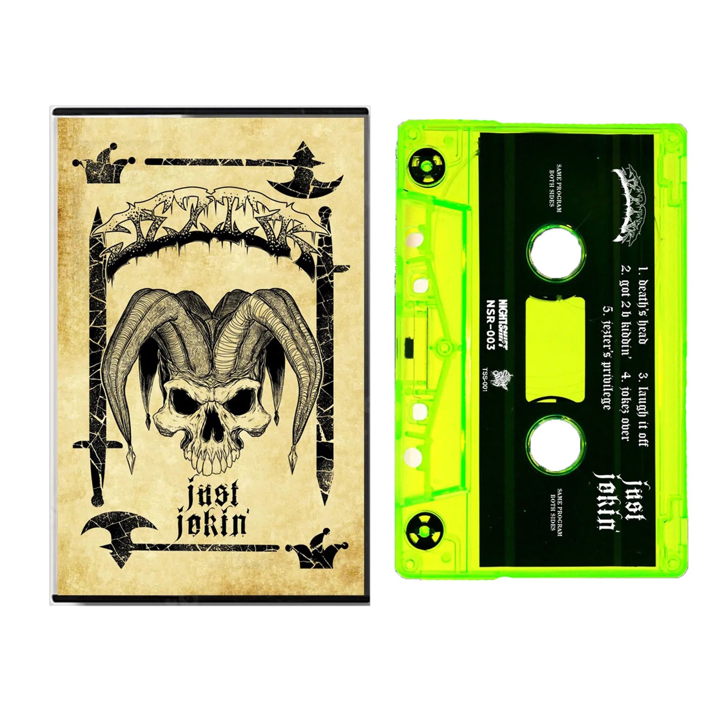 Jezter Just Jokin' cassette Swamp Sound Green Cassette Tape