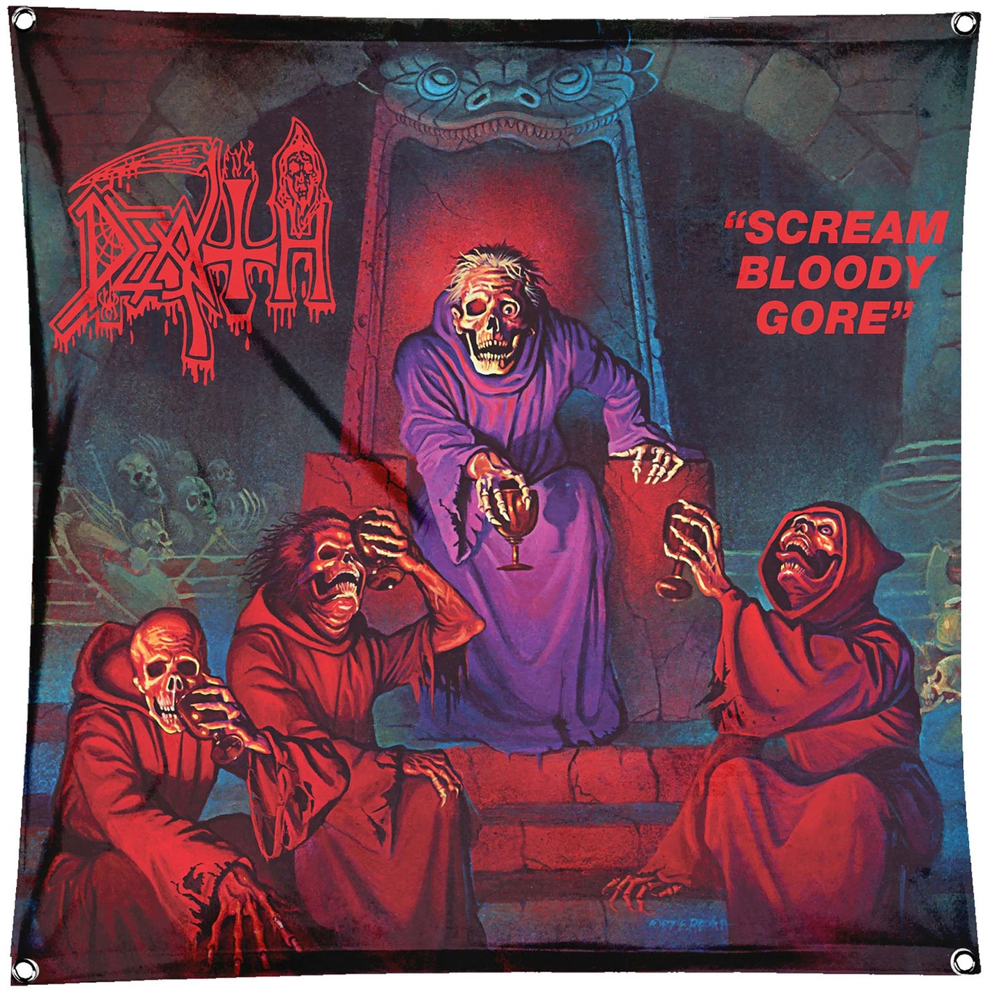 Death Scream Bloody Gore Flag Poster Flag