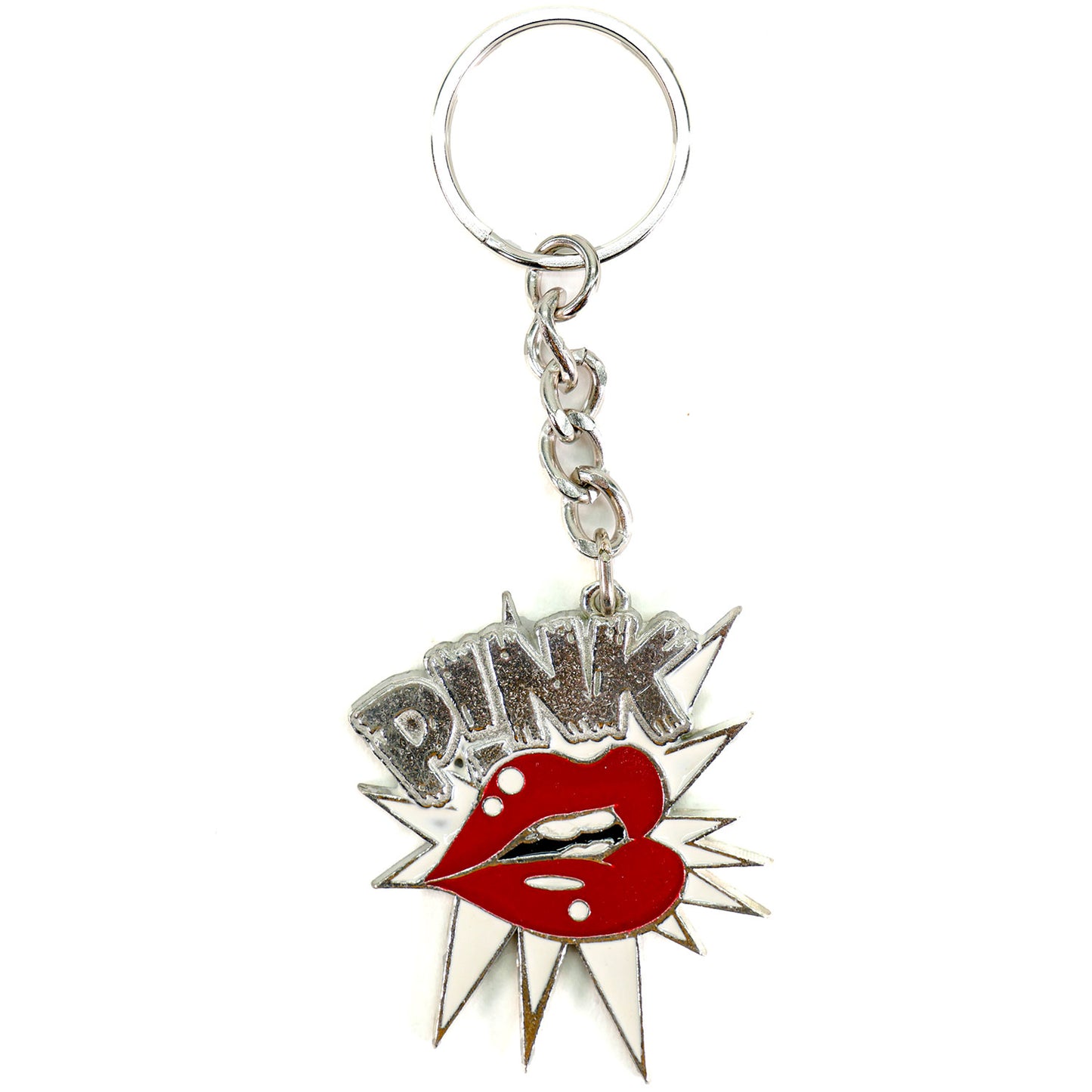 Lips Logo Metal Key Chain