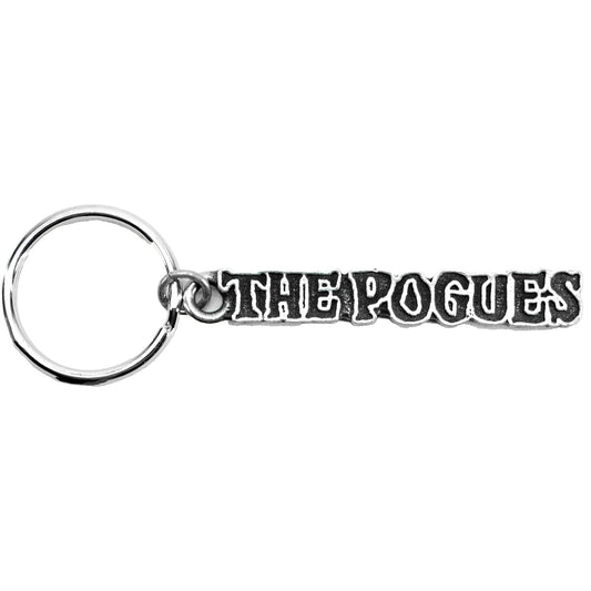 Pogues Die Cut Logo Metal Key Chain