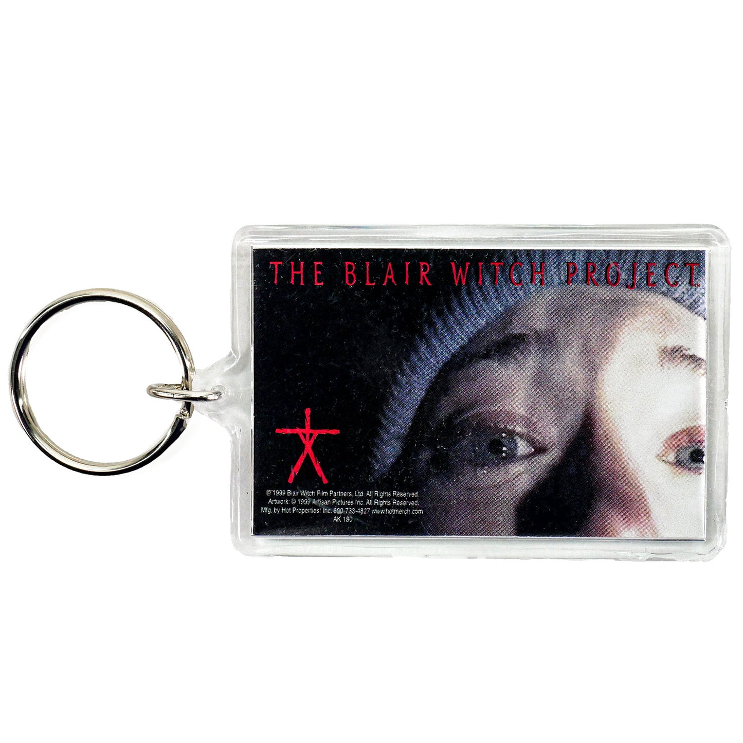 Blair Witch Project Eyes Acrylic Keychain Plastic Key Chain