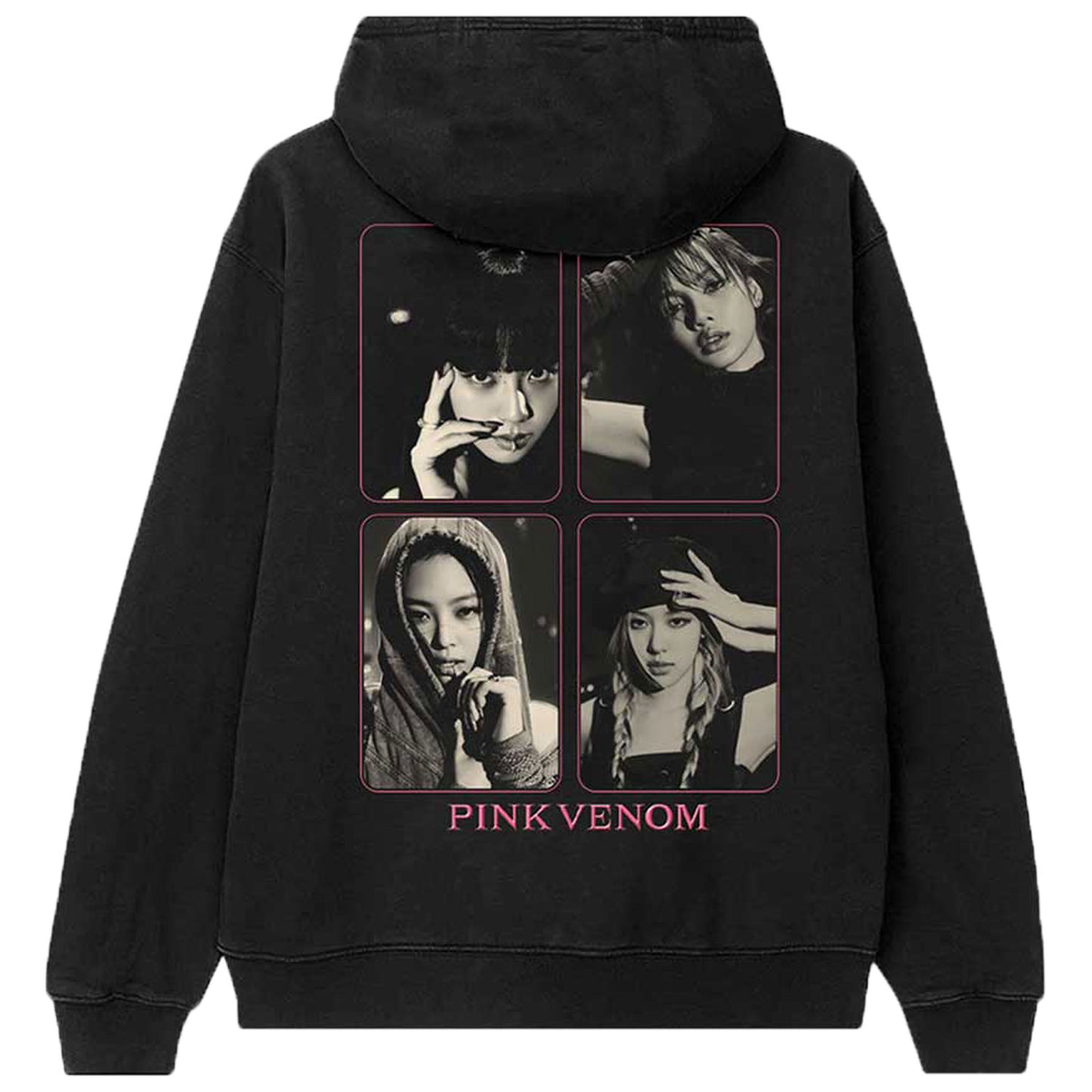 BlackPink Pink Venom Group Photo Hooded Sweatshirt