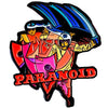 Paranoid Enamel Pin With Magnet Add On Pewter Pin Badge