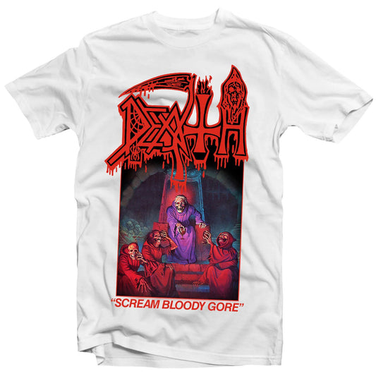 Death Death Scream Bloody Gore (White) T-shirt