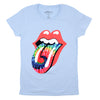 Dyed Tongue on Light Blue Tee Junior Top