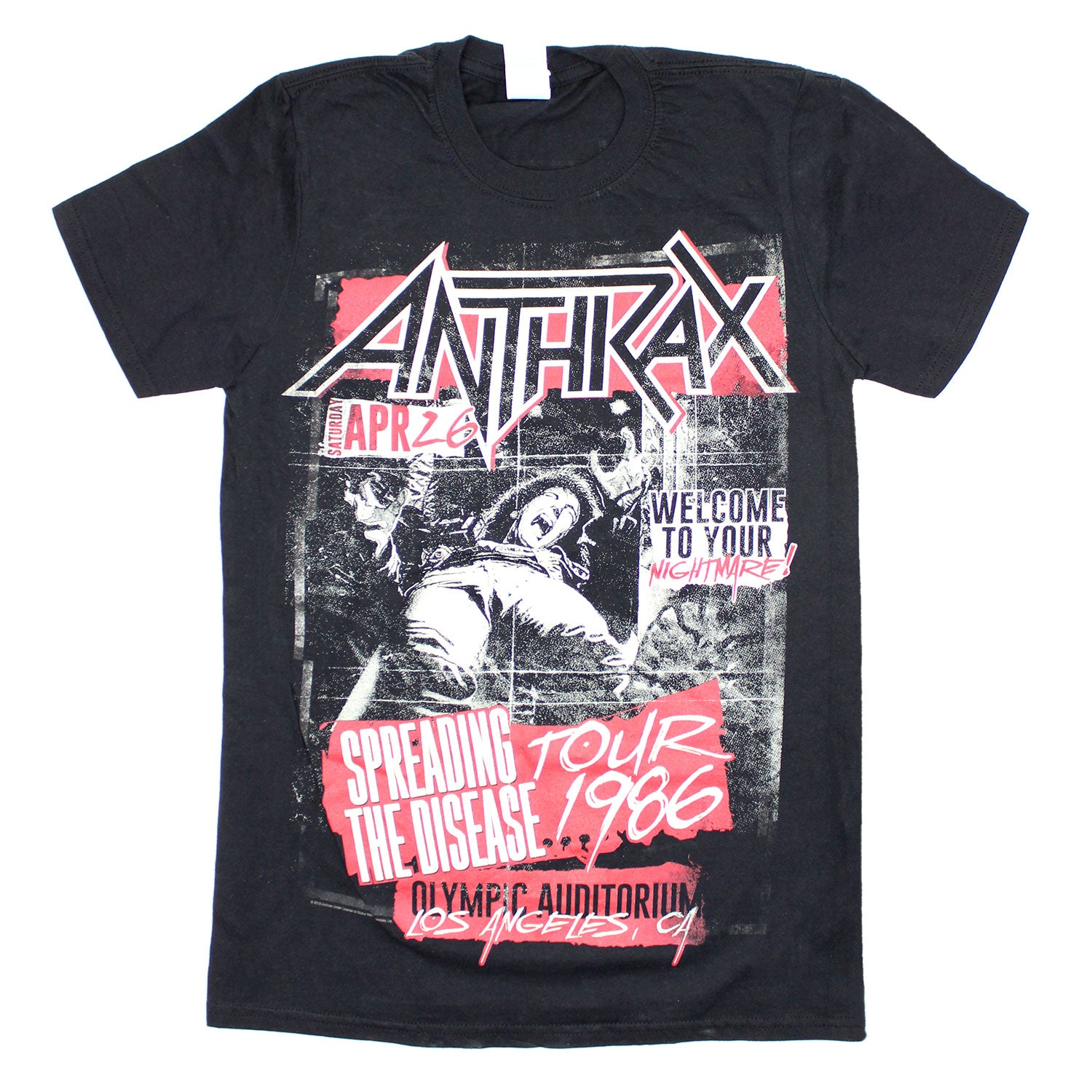 Anthrax Spreading The Disease tour 1986 T-shirt