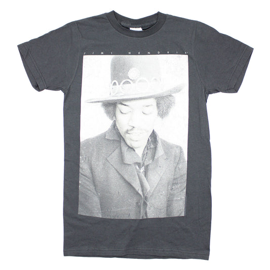 Jimi Hendrix Boxed Jimi Hendrix Photo Under Logo T-shirt