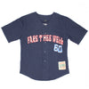 SYF 50 Embroidered Baseball Jersey (Navy Blue) Authentic Baseball  Jersey
