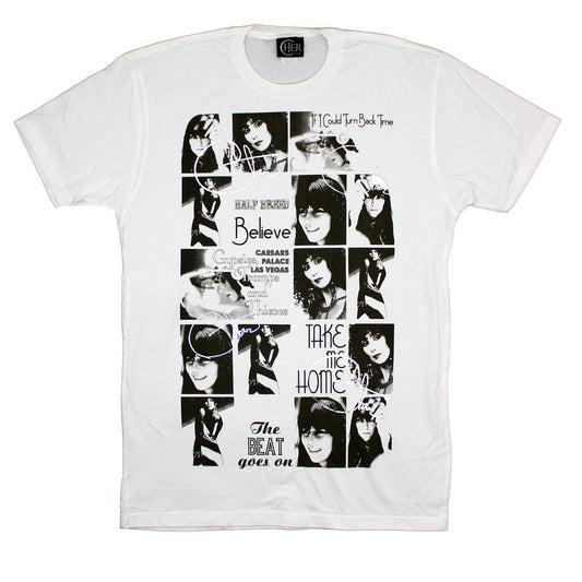 Cher Hits Collage Tee T-shirt