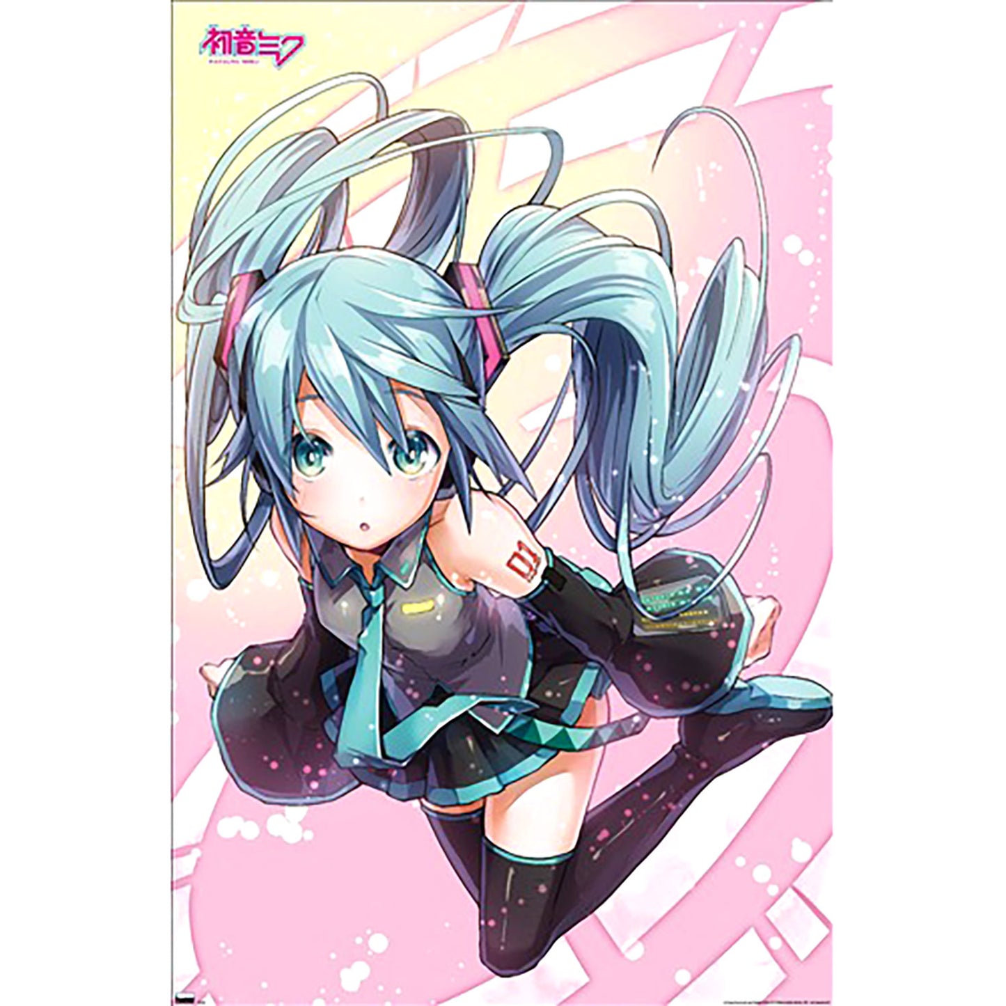 Hatsune Miku Pink Circles Domestic Poster