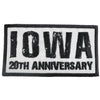 Iowa 20th Anniversary Embroidered Patch