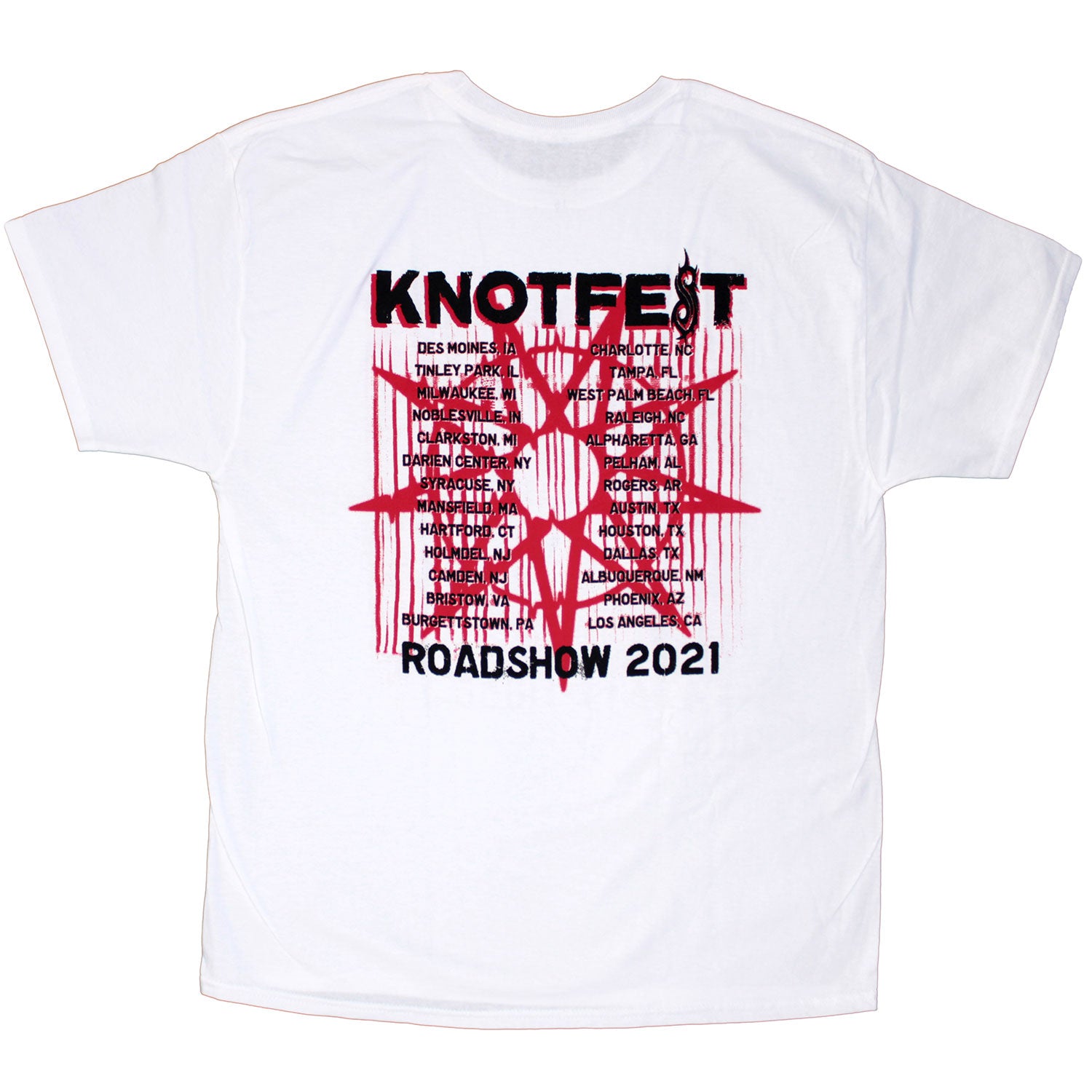 Slipknot Knotfest Barcode Glitch Roadshow Tour T-shirt
