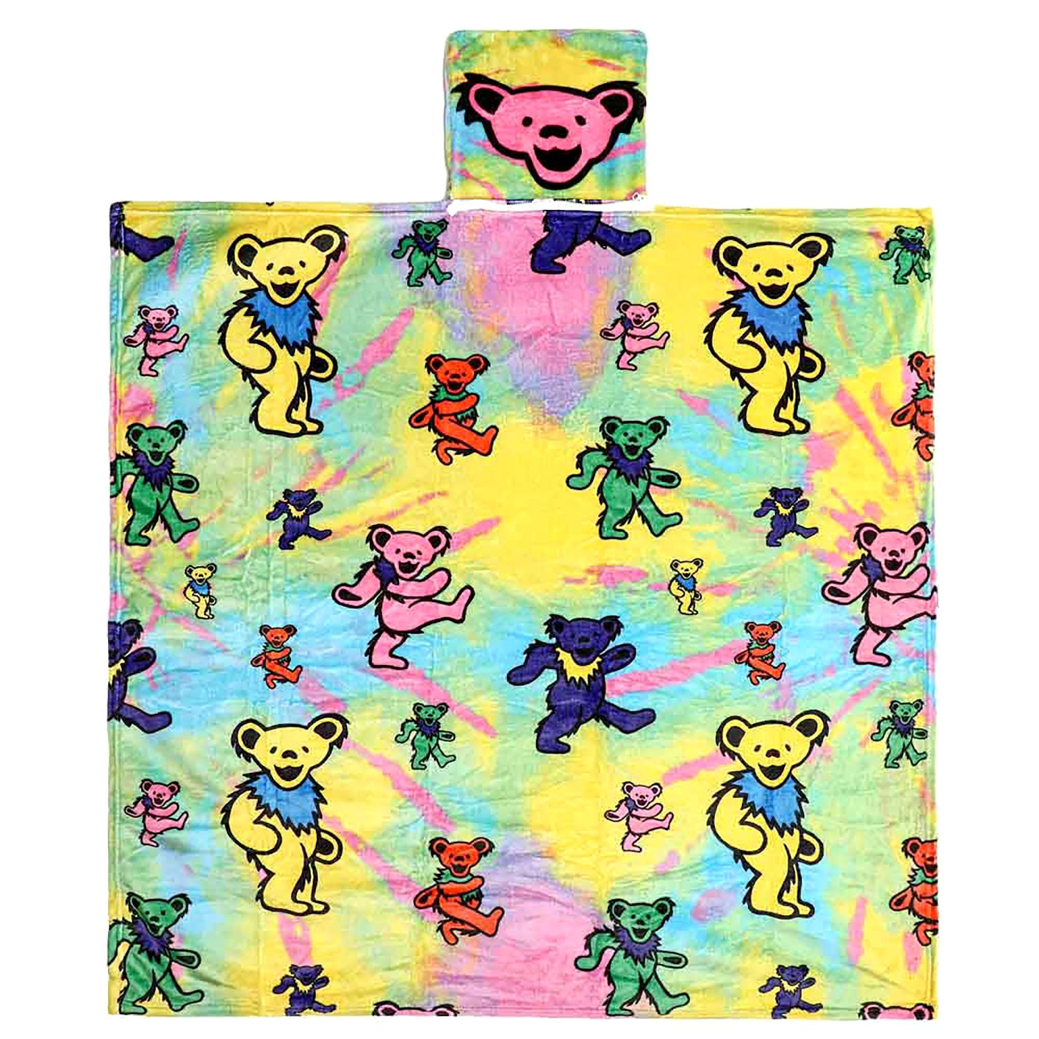Dancing Bears Fleece Pocket Throw Blanket Fleece Blanket