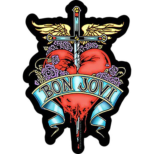 Bon Jovi Heart & Dagger Sticker
