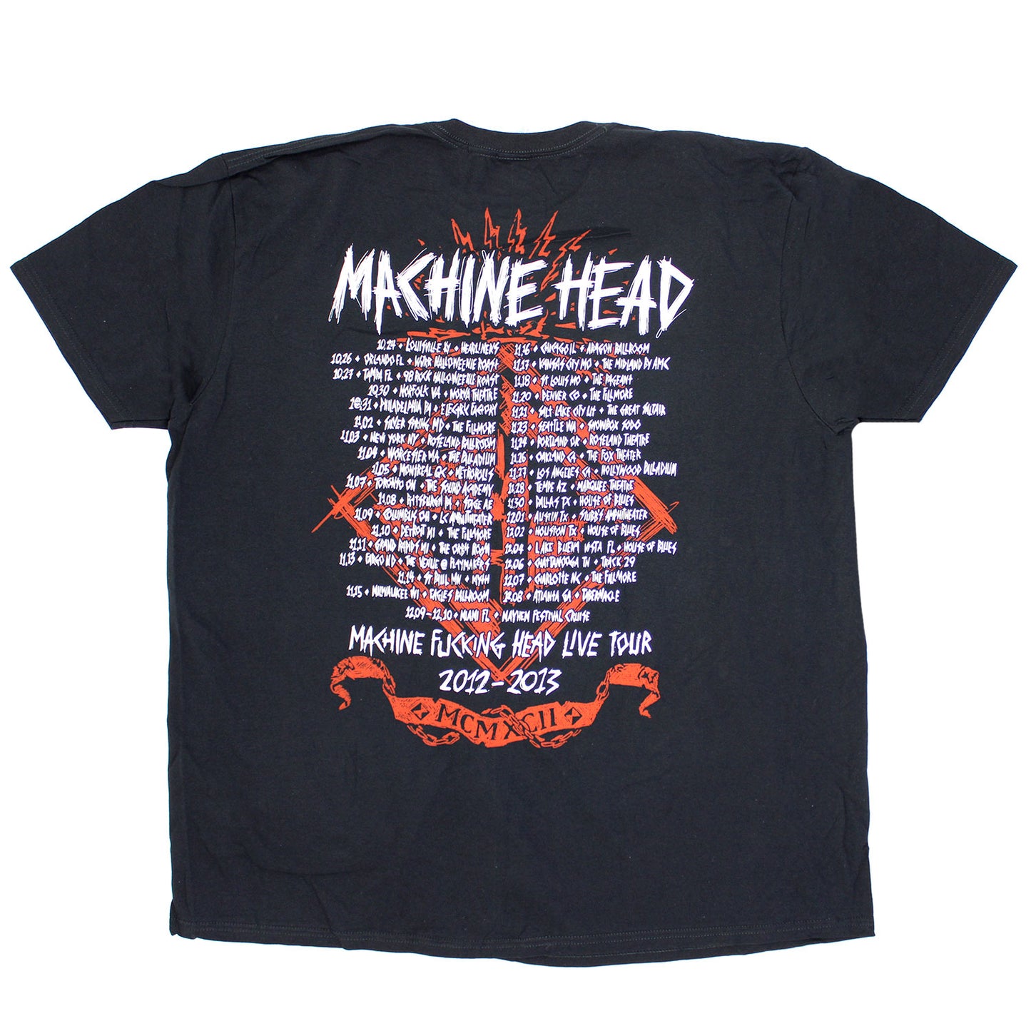 MCMXCII Machine Fucking Head Live Tour 2012 - 2013 Slim Fit T-shirt