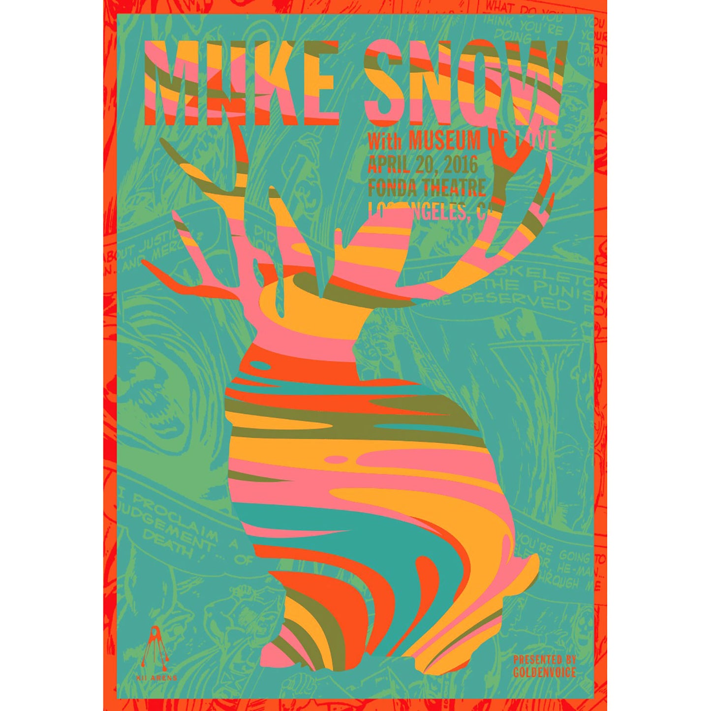 Snow Fonda Theatre Print by Kii Arens Limited Screenprint