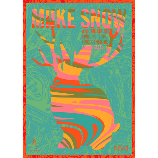 Snow Fonda Theatre Print by Kii Arens Limited Screenprint