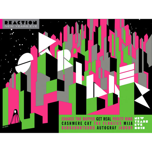 NYE 2015 Print by Kii Arens Limited Screenprint