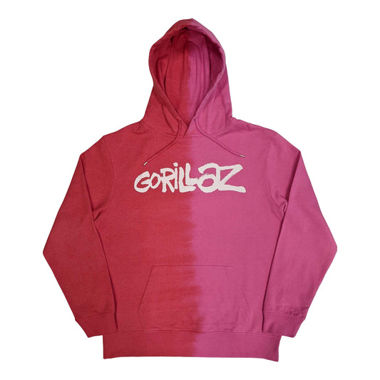 Two-tone Brush Logo Hooded Sweatshirt
