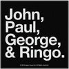 John, Paul, George & Ringo Woven Patch