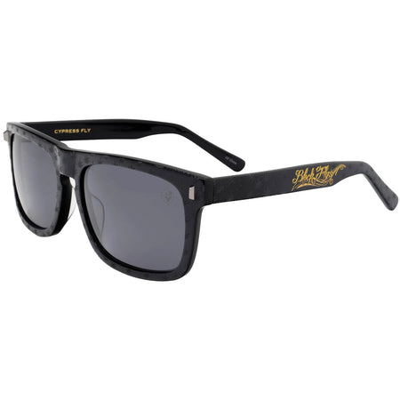 Black Flys x Cypress Hill Flyamivice Collaboration Shiny Black w/ Smoke Lens Sunglasses