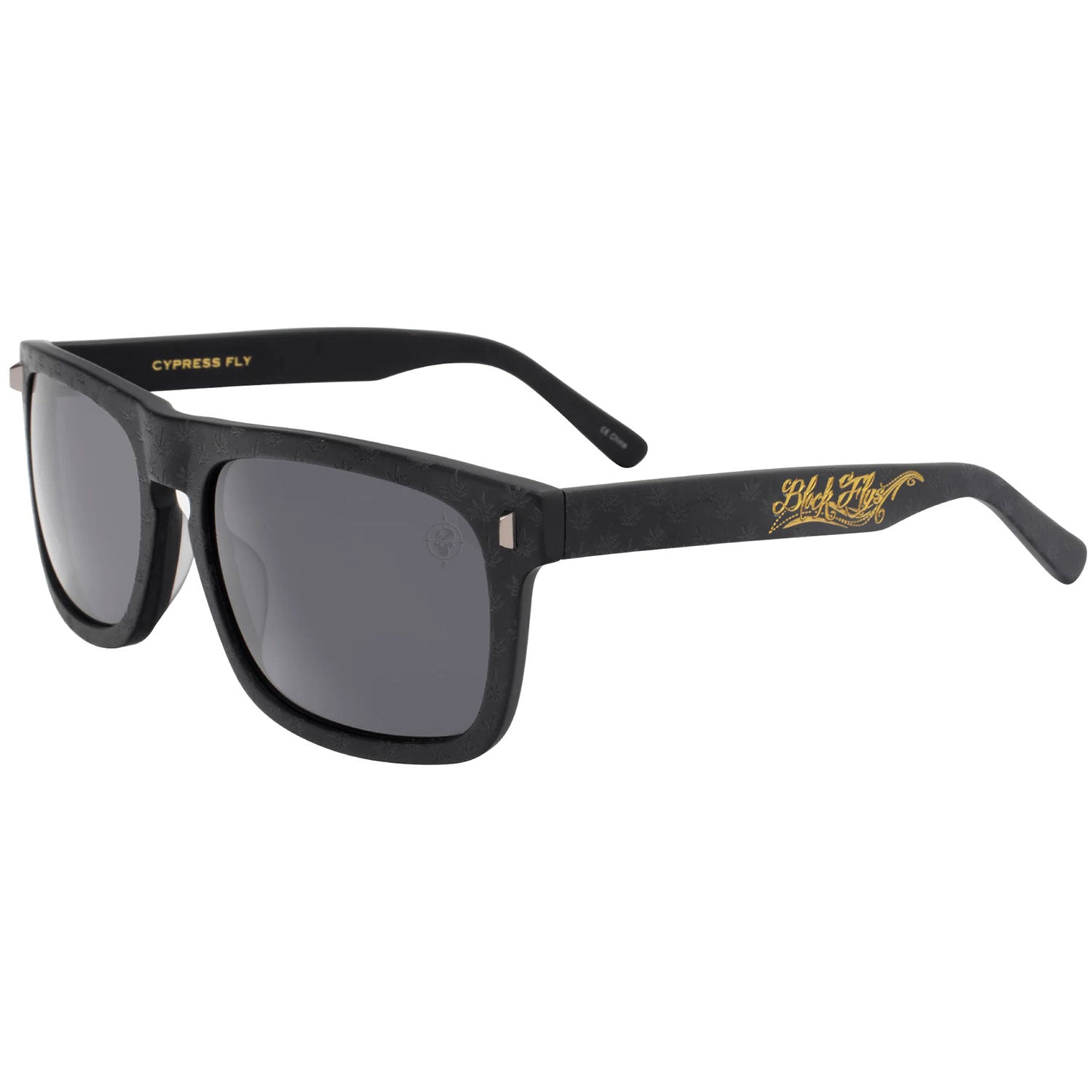 Black Flys x Cypress Hill Flyamivice Collaboration Matte Black w/ Smoke Lens Sunglasses