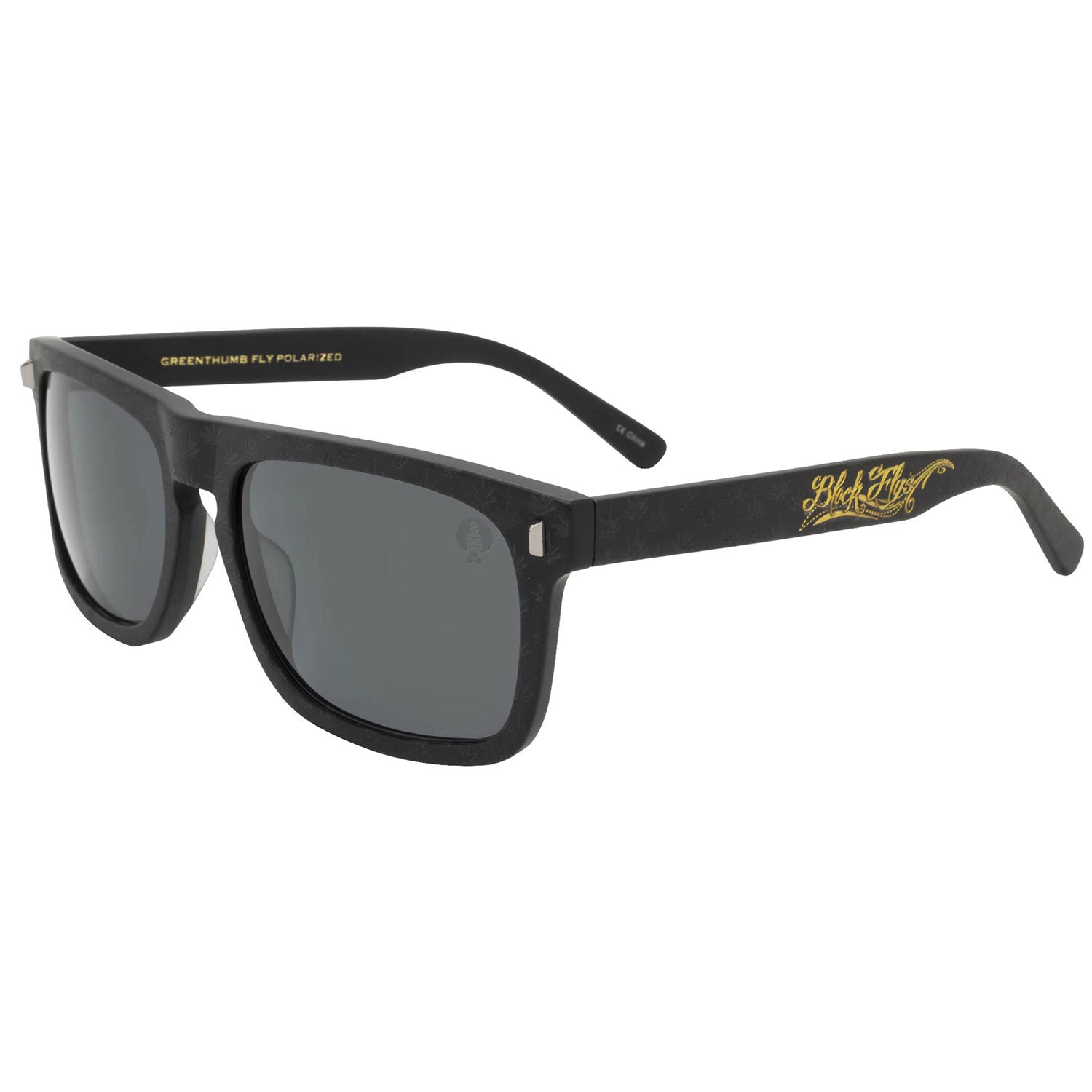 Dr. Greenthumb Flyamivice Collaboration Matte Black w/ Smoke Lens Sunglasses