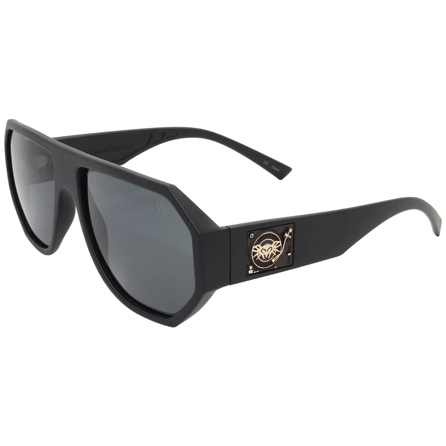 Mix Master Mike Mix Master Fly Black Flys Collab Matte Black w/ Smoke Lens Sunglasses