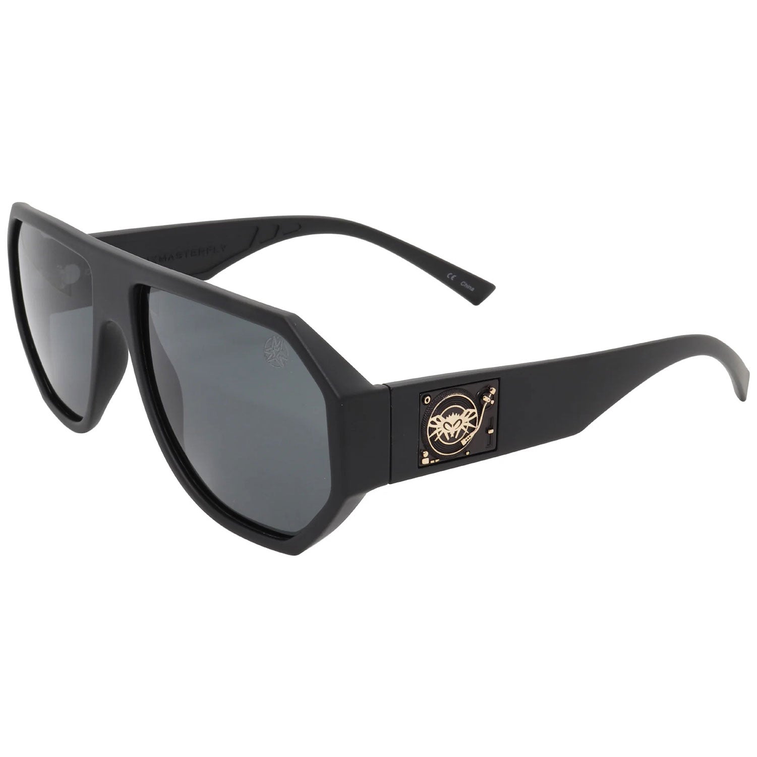 Mix Master Mike Mix Master Fly Black Flys Collab Matte Black w/ Smoke Lens Sunglasses