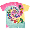 Rasta Spiral Bears Tie Dye T-shirt