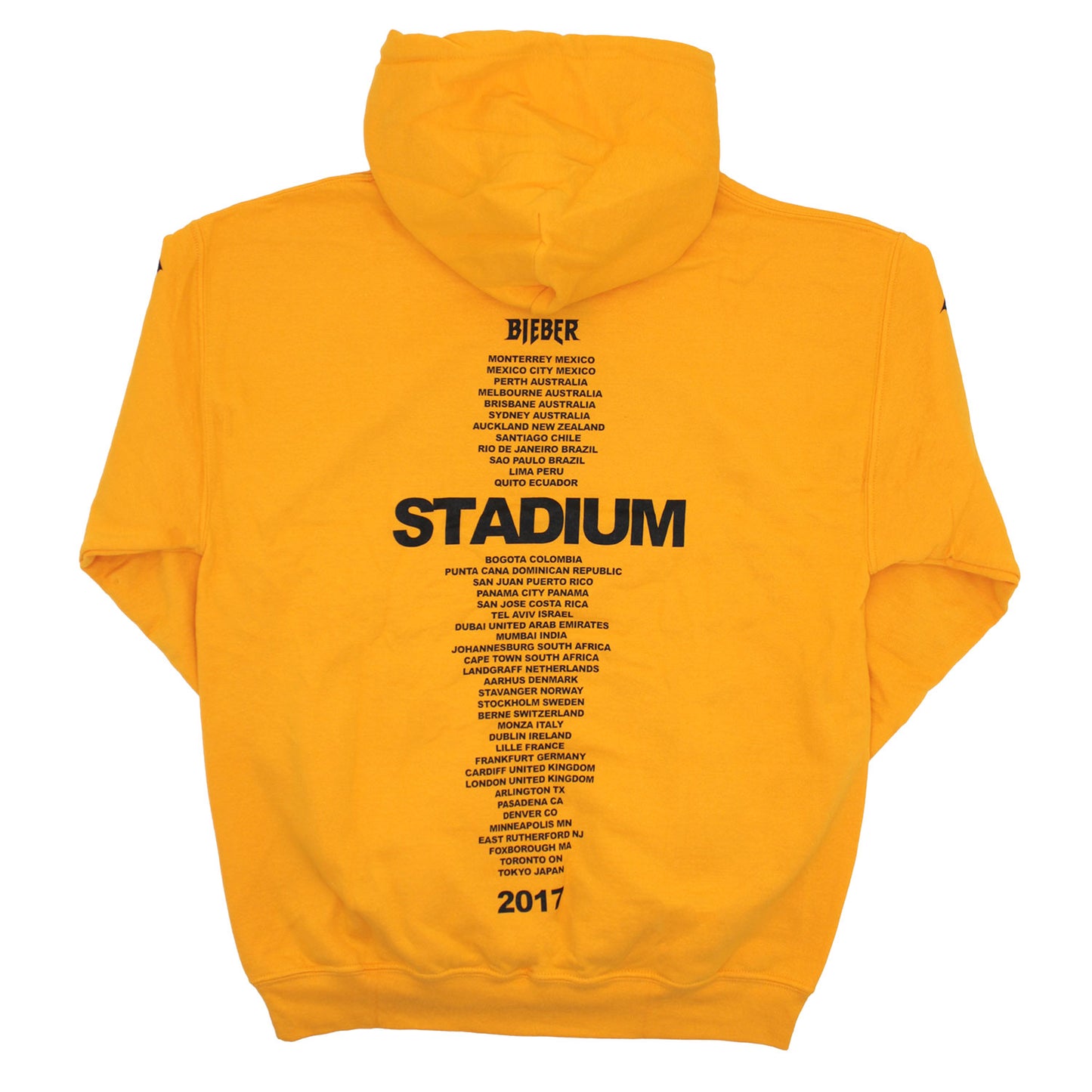 Justin Bieber Stadium Tour 2017 Hooded Sweatshirt