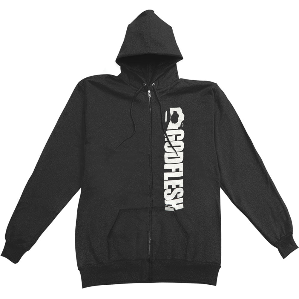 Godflesh Logo Zippered Hooded Sweatshirt