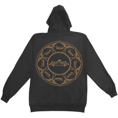Mastodon Leviathan Logo Zippered Hooded Sweatshirt