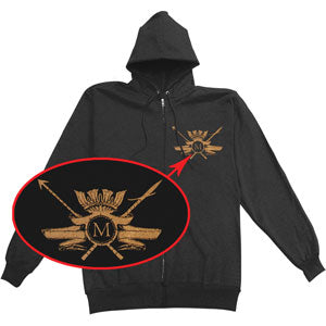 Mastodon Leviathan Logo Zippered Hooded Sweatshirt