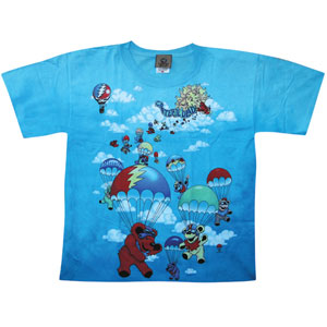 Grateful Dead Parachuting Bears Tie Dye T-shirt