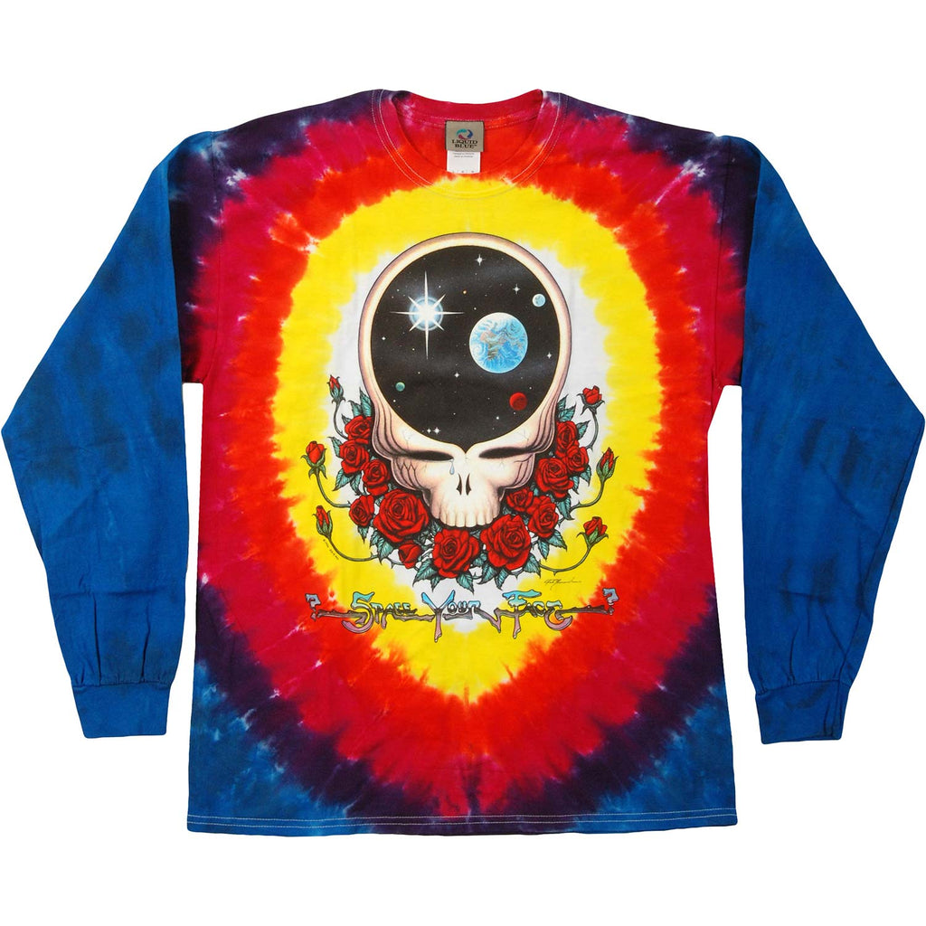 Grateful Dead Space Your Face Tie Dye Long Sleeve 48183 | Rockabilia ...