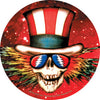 Uncle Sam Head Round Sticker