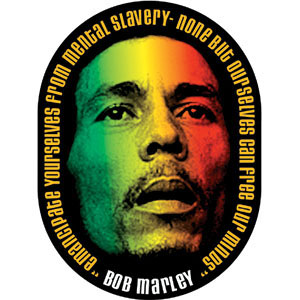 Bob Marley Face Sticker Sticker