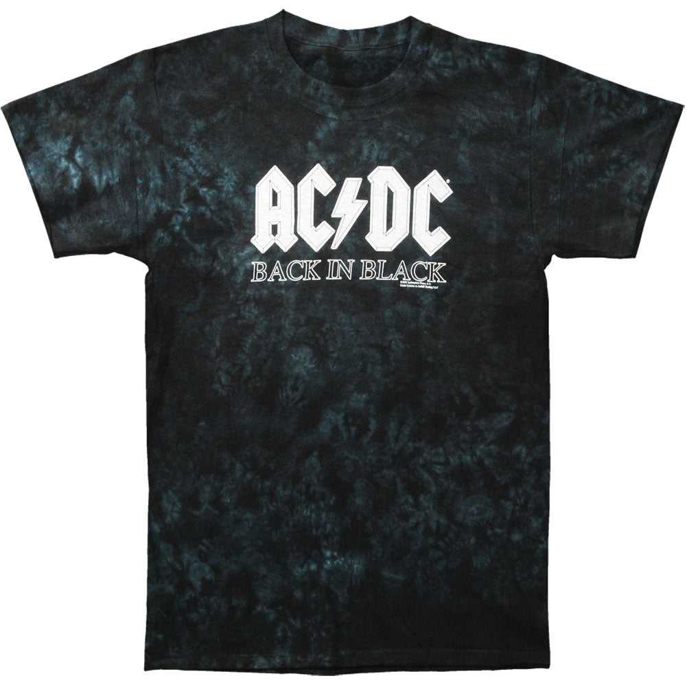 AC/DC Back In Black Tie Dye T-shirt 50798 | Rockabilia Merch Store