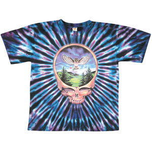 Grateful Dead Steal Your Face Owl Tie Dye T-shirt