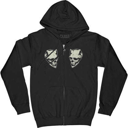 Zippered Hooded Sweatshirt
