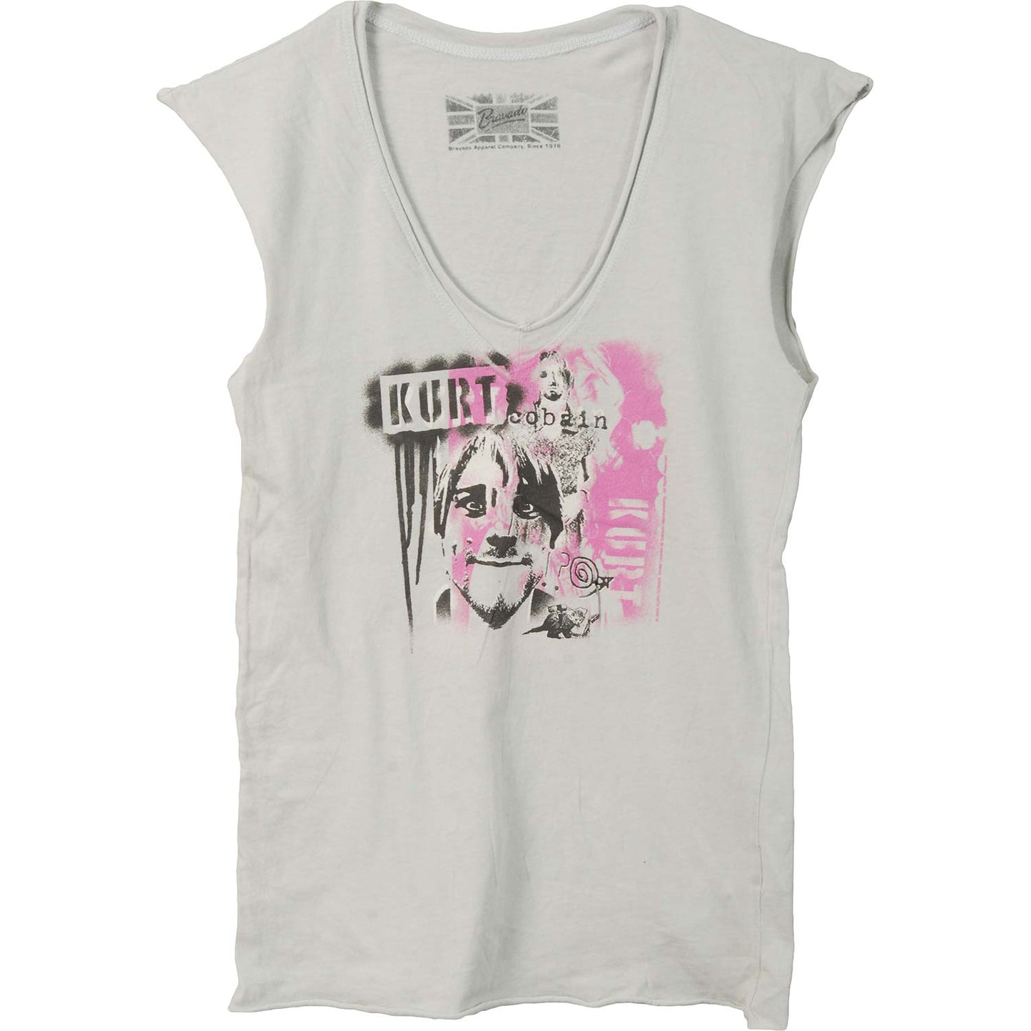 Face V-Neck Tissue Junior Top