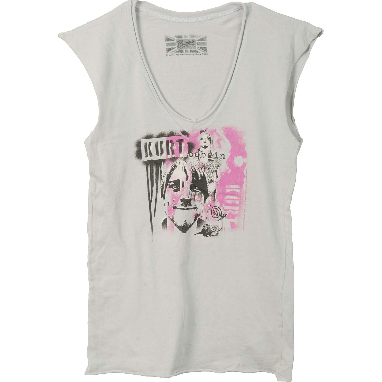 Face V-Neck Tissue Junior Top