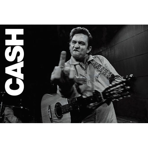 Johnny Cash Finger Domestic Poster