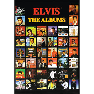 Elvis Presley Album Covers Domestic Poster