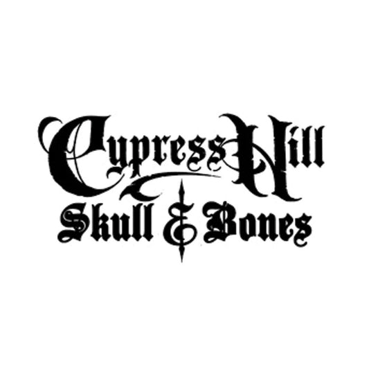 Cypress Hill Skull & Bones Vinyl Cut (Black) Peel & Rub Sticker