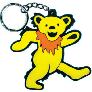 Grateful Dead Yellow Bear Rubber Key Chain
