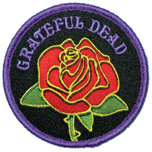 Rose w/ Logo Embroidered Patch