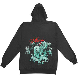 Zippered Hooded Sweatshirt