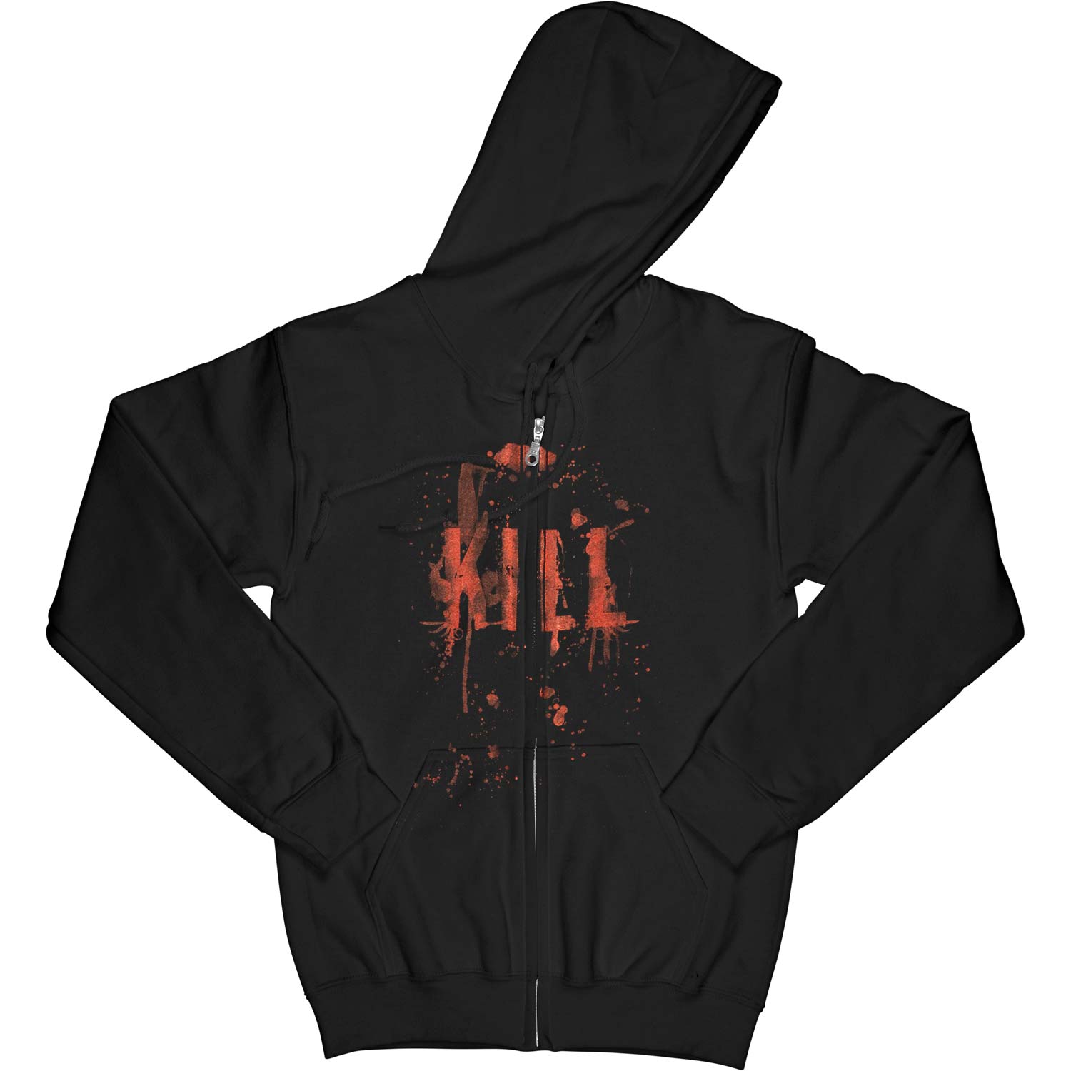 Zippered Hooded Sweatshirt